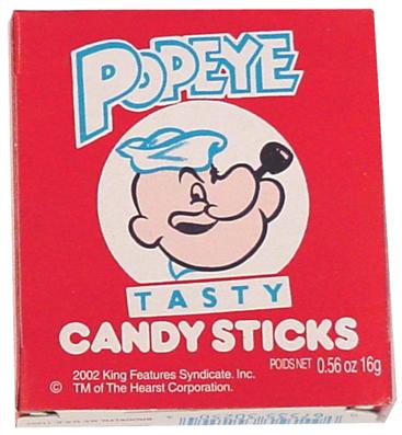 Popeye Candy Sticks