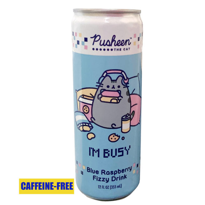 Pusheen The Cat - I'm Busy - Blue Raspberry Fizzy Drink