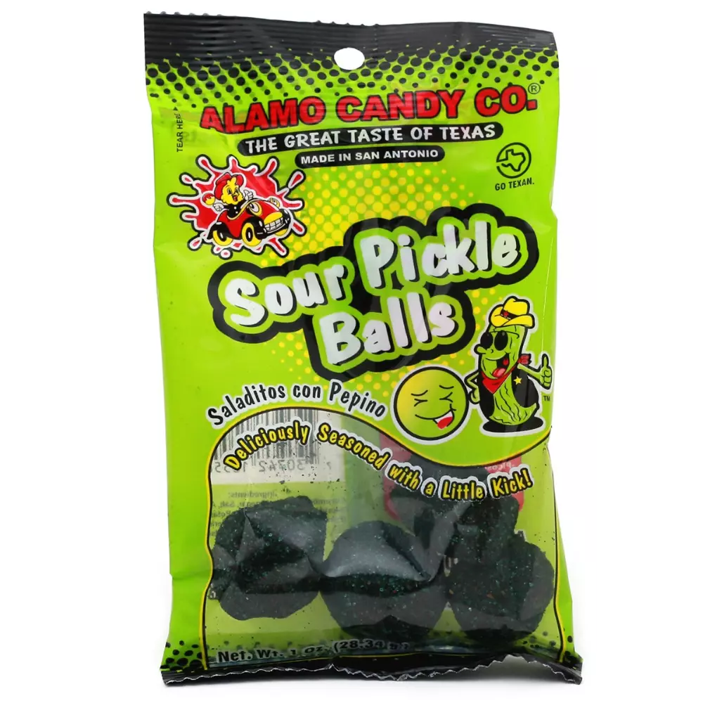 Alamo Candy Co. Sour Pickle Balls