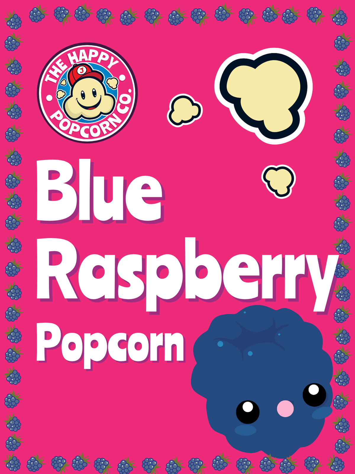 Blue Raspberry Popcorn | The Happy Popcorn Co - Online