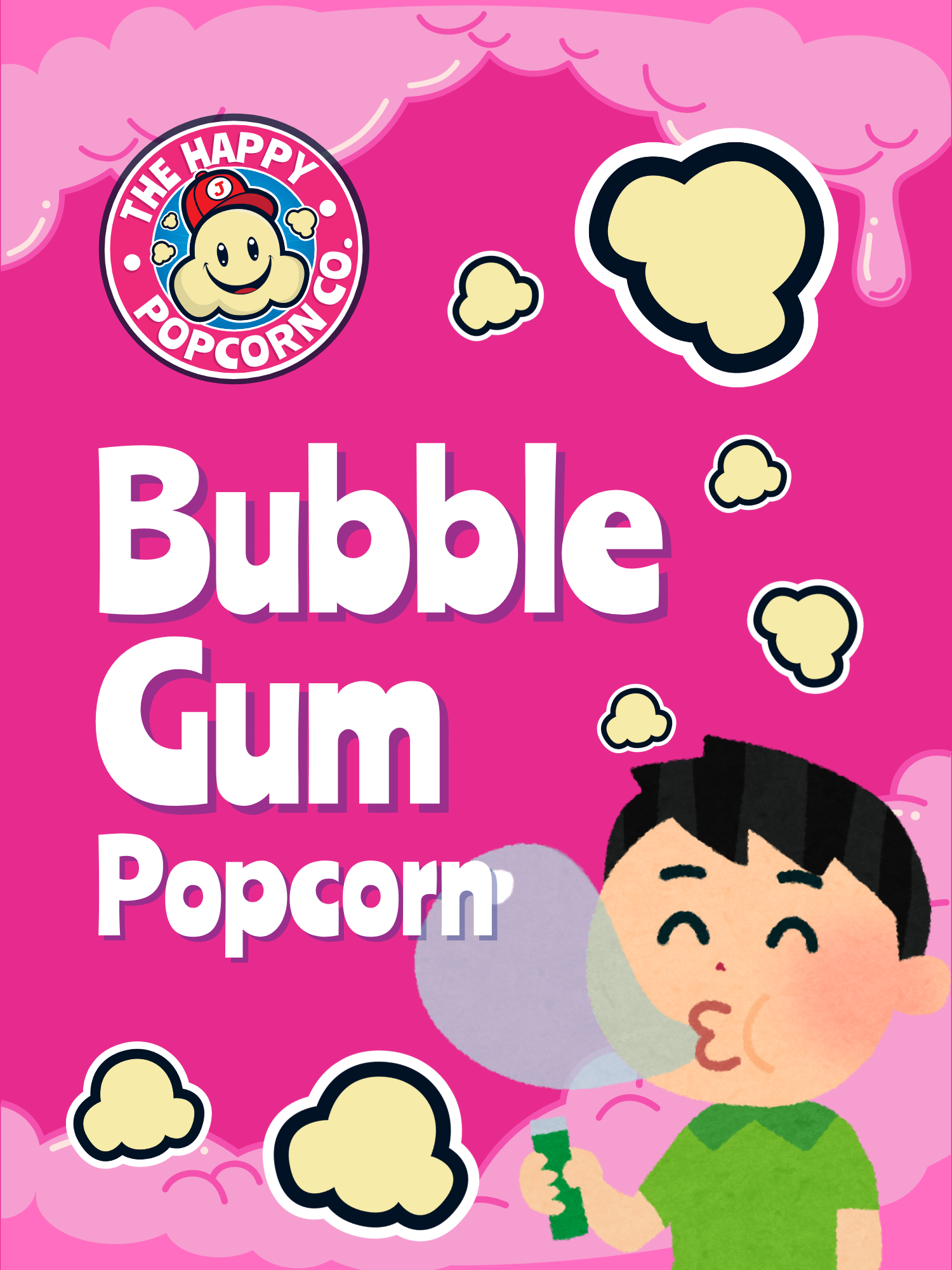 Bubble Gum Popcorn