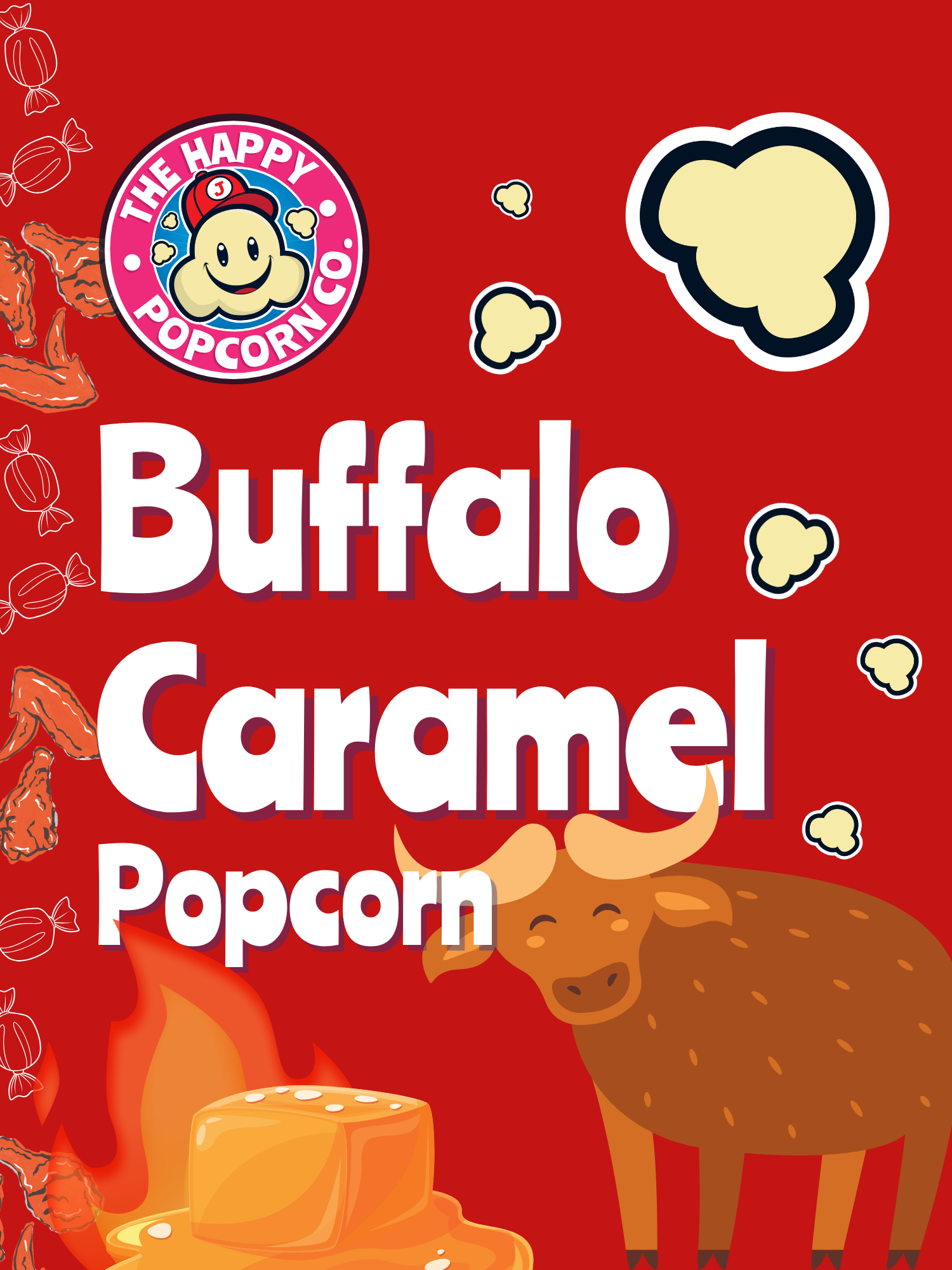 Buffalo Caramel Popcorn