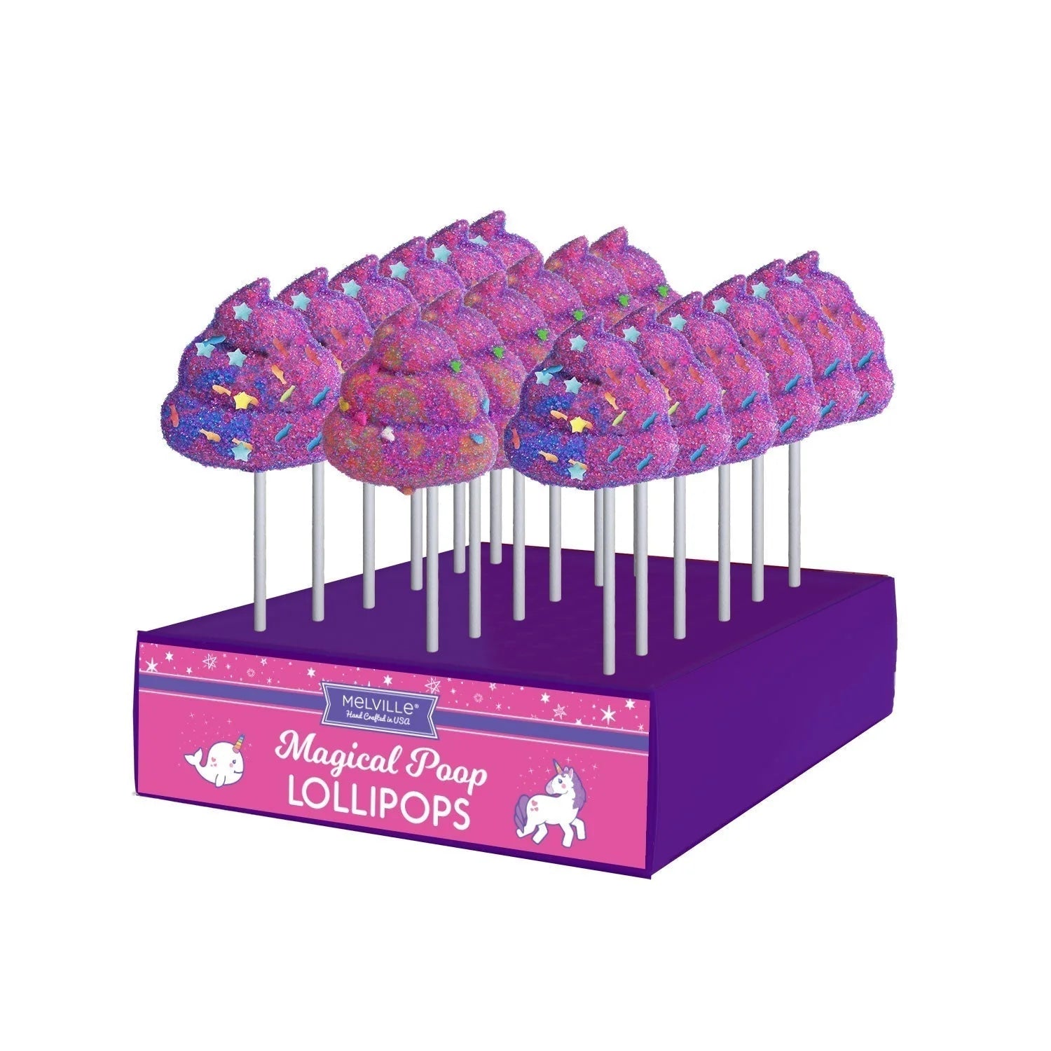 Glitter Poop Lollipop