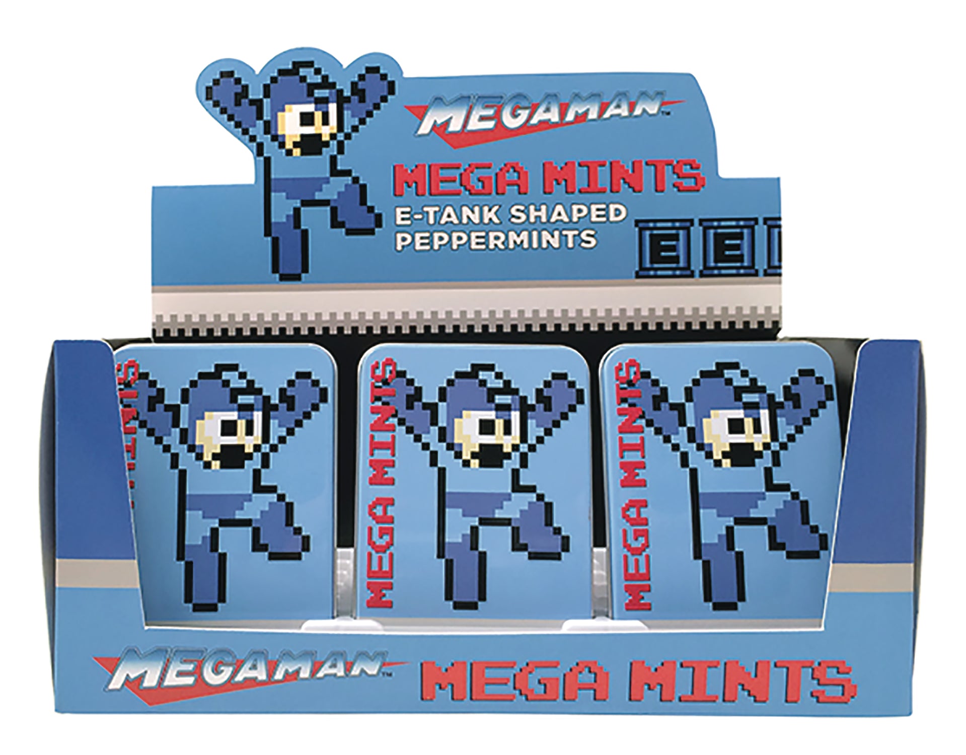 Megaman Tin - E-tank Shaped Mint