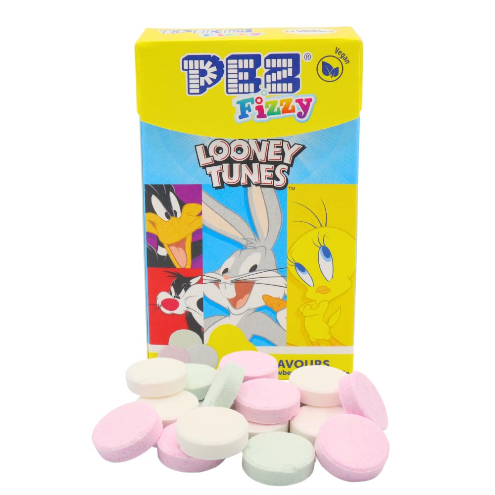 Pez Fizzy Looney Tunes Flip Top Box