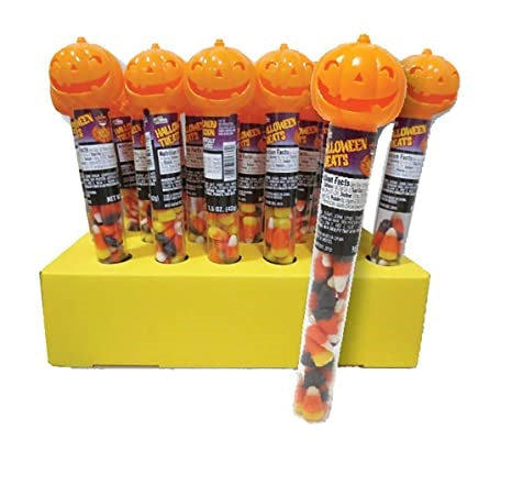 Pumpkin Candy Corn Tube