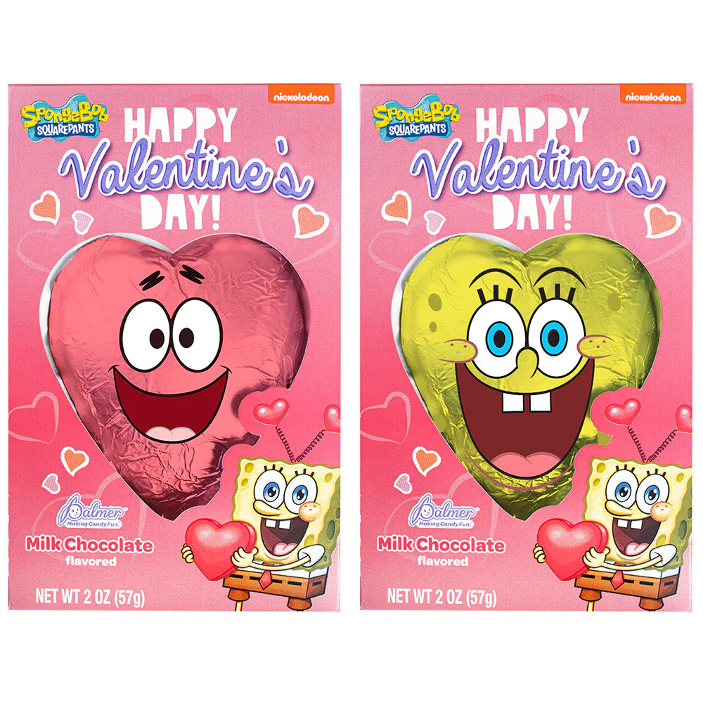 SpongeBob Squarepants Happy Valentine's Day Chocolate Heart