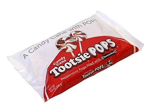 Tootsie Roll Pops - Candy Cane Pouch