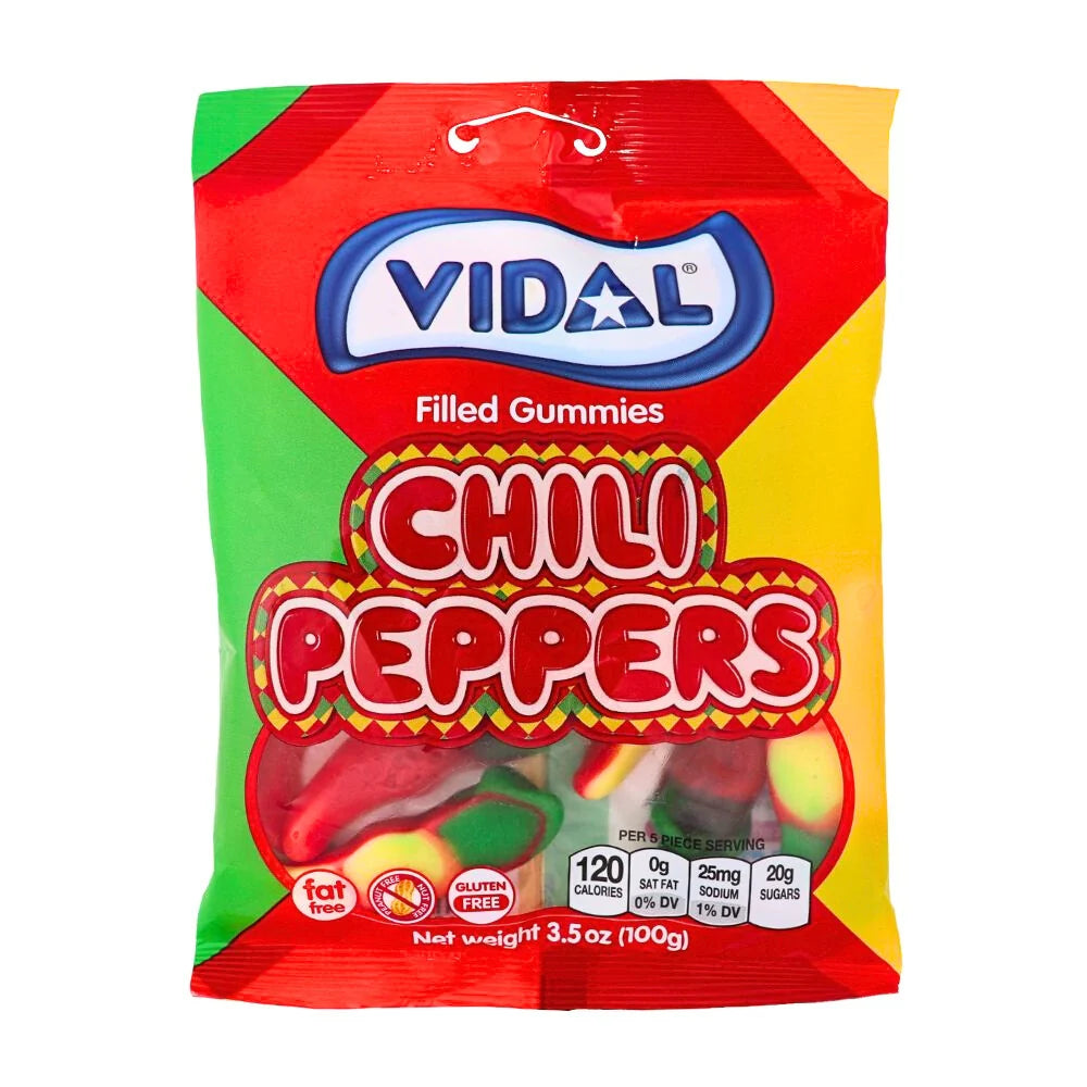 Vidal - Chili Peppers Filled Gummies