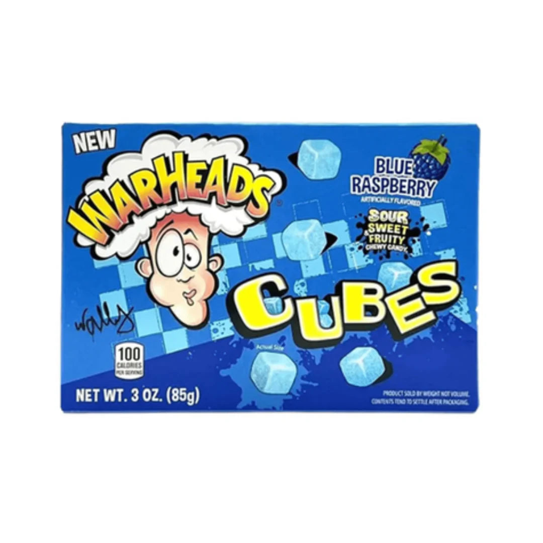 War Heads - Blue Raspberry Cubes - Theatre Box