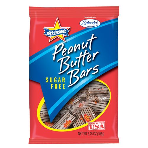 Sugar Free Atkinson's Crunchy Peanut Butter Bars