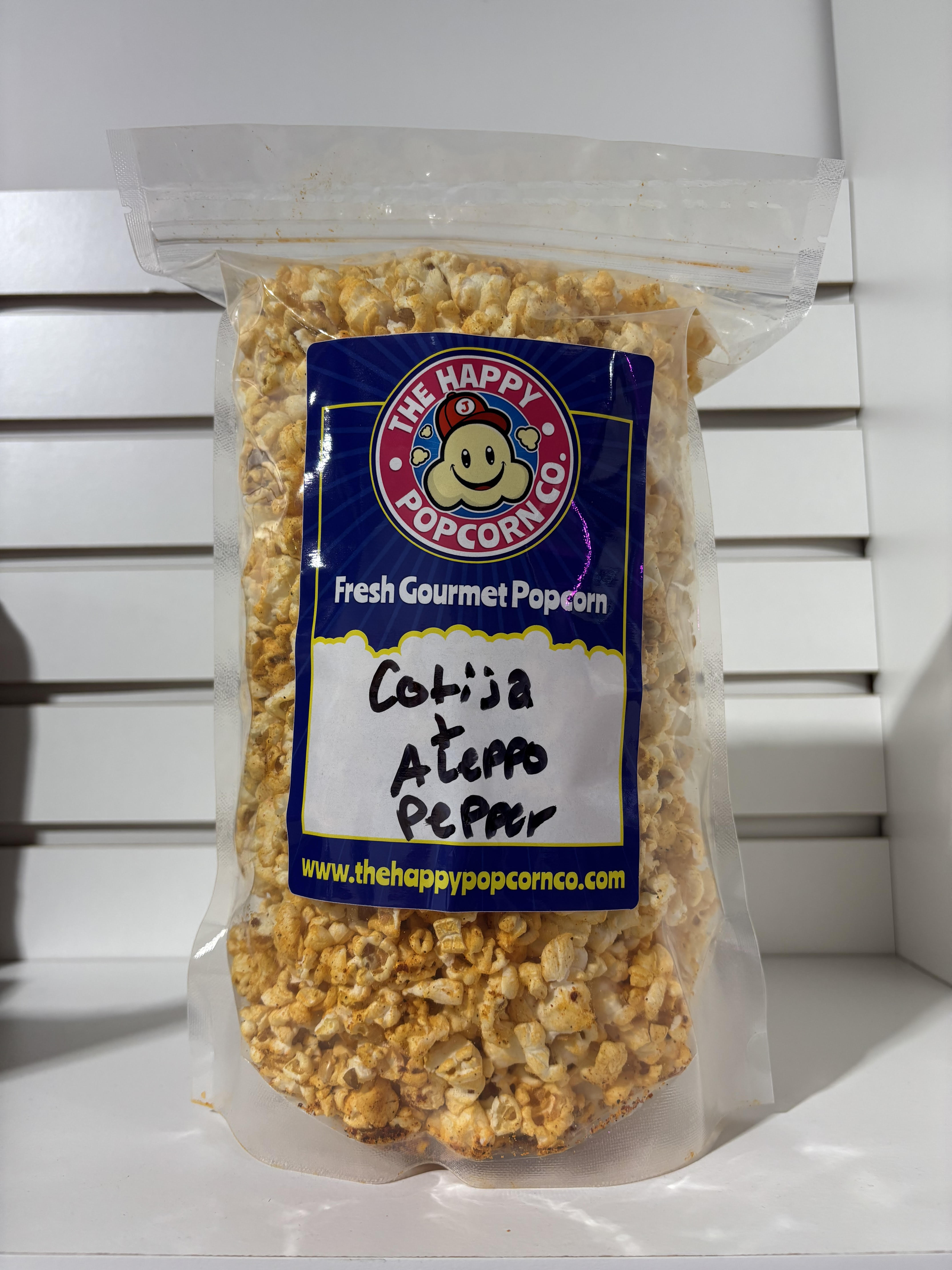 Cotija and Aleppo Pepper Popcorn