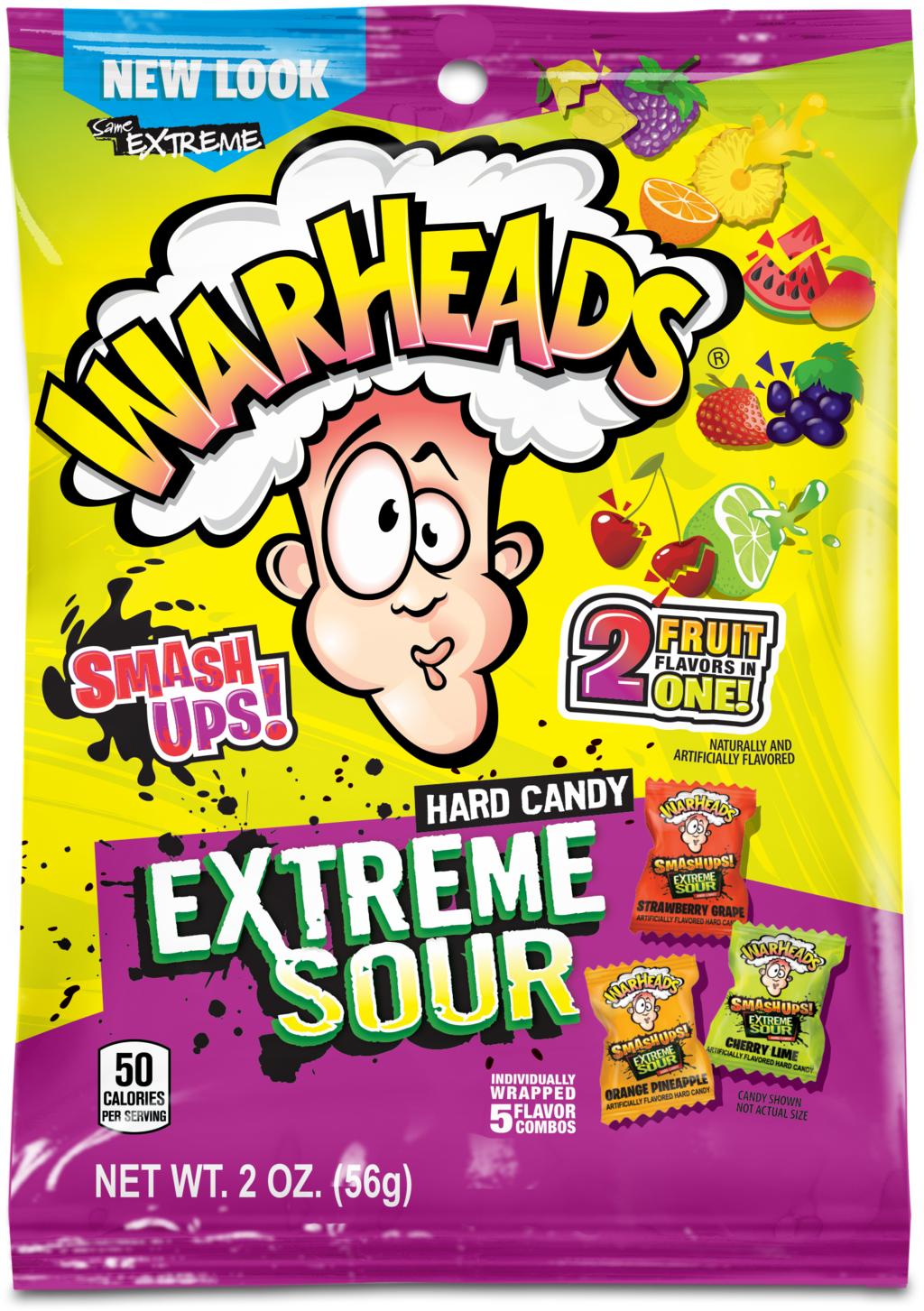 War Heads - Extreme Sour - Smash Ups - Peg Bag