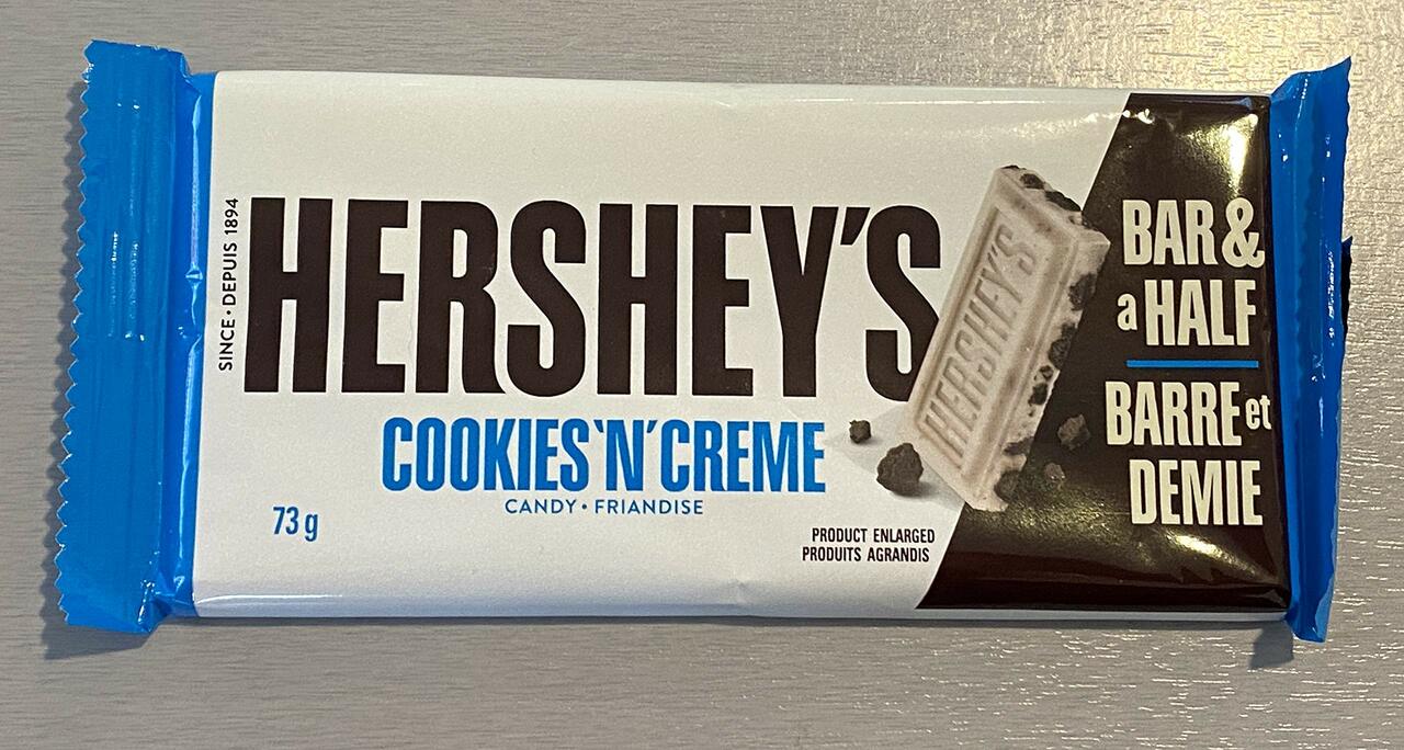 Hershey's Cookies 'N' Cream Bar & A Half