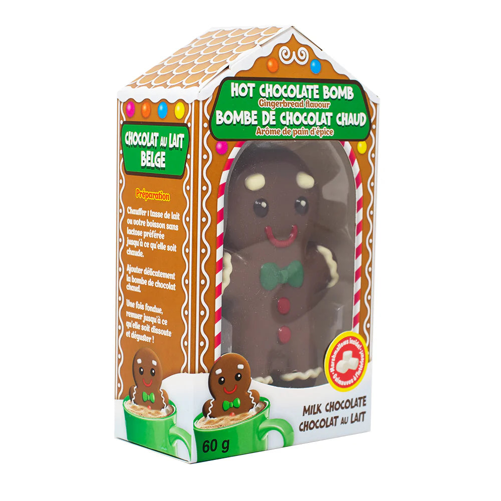 Gingerbread Man Hot Chocolate Bomb