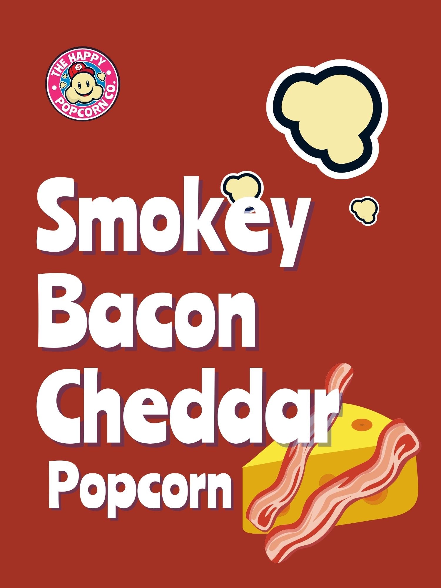 Smokey Bacon Cheddar The Happy Popcorn Co